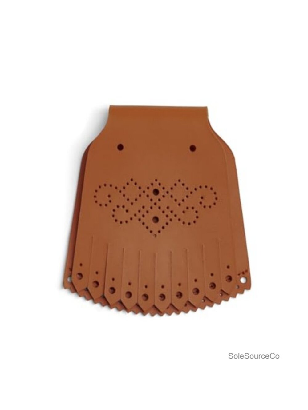 Perforated Leather Kiltie Shoe Topper for Oxfords Loafers Golf Shoes
